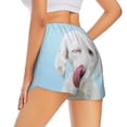 thumbnail image 3 of Fotbe Puppy Licks Nose Womens High Waist Running Shorts Athletic Workout Quick Dry Shorts for Women with Pockets Gym Yoga Summer Shorts-Medium, 3 of 9