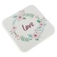 thumbnail image 1 of Diatom Cup Posavasos Absorción De Agua Aislamiento Mug Mattenauflage Coffee Pad Anti Escaldado Diatom Mud Tea Coaster 10x10cm Amor cuadrado BLESIY Práctico de costa de la bebida de Diatomite, 1 of 8