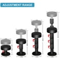 thumbnail image 7 of WOVTE A set of 4 adjustable bed frame cushioning pads, black, with furniture cushions and screws, no longer squeaking, protecting walls from impact, easy to install (3 to 12 centimeters), 7 of 7