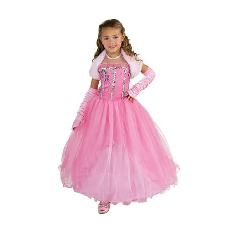 Shirley Of Hollywood Cotton Costume - Shirley Pink Princess Costume - Child Large