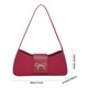 thumbnail image 2 of Axila Modernas Carrying Bag Crescent Shoulse Purse Women PU Bow Large Color Sólido Al Aire Libre, 2 of 9