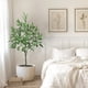 thumbnail image 3 of 4 - foot artificial eucalyptus tree con pot: high - quality fake plant para home y oficina decoration, 3 of 5