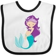 thumbnail image 3 of Inktastic Mermaid Girls Baby Bib, 3 of 4