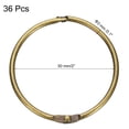 thumbnail image 2 of Uxcell 36pcs Shower Curtain Rings, 2 Inch Round Snap Shower Curtain Hooks for Curtain Rods, Bronze, 2 of 5
