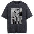 thumbnail image 1 of Camisetas góticas de gran tamaño para hombres y mujeres, camiseta Retro lavada Y2k, camisetas con estampado de letras de Calavera, camisa informal suelta de manga corta, 1 of 5