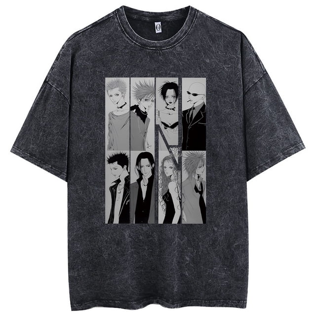 Camisetas góticas de gran tamaño para hombres y mujeres, camiseta Retro lavada Y2k, camisetas con estampado de letras de Calavera, camisa informal suelta de manga corta