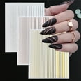thumbnail image 4 of Namzi 5-Pack Manicure Nail Decals Self-Adhesive Decorative Nail Art Stickers for Salon Style DIY Nails,Dark Pink, 4 of 4