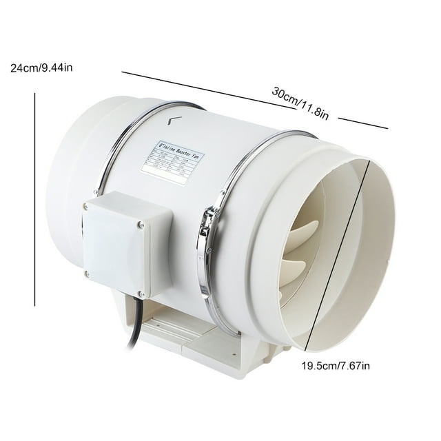 Ventilador de refuerzo de conductos de dos velocidades ventilador de conducto en línea de alta eficiencia extractor de aire de ventilación de cocina para baño 110 ANGGREK Otros