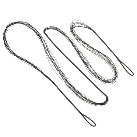 Uxcell Bow String Replacement Recurve Bowstring for AMO Traditional Recurve Bow Black 64 in