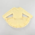 thumbnail image 4 of XEGLSBU Girls Dresses Size 7/8 Toddler Girls Long Sleeve Party Floral Mesh Dress Dance Party Princess Dresses Girls Dresses Size 10-12 Casual Yellow Size 18-24 Months, 4 of 4