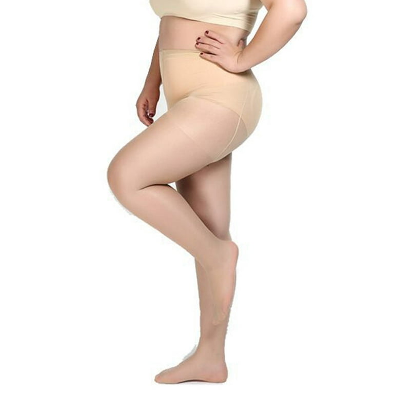 Fule Plus Size Women Thermal Pantyhose Stockings Tights Leggings  Anti-snatch velvet 