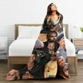 thumbnail image 6 of Blanket Derek Morgan Soft and Comfortable Wool Fleece Throw Blankets Gift for Home Decoration Sofa Office car Camping Yoga Travel Home Decoration Cozy Plush Beach, 6 of 6