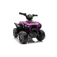 thumbnail image 6 of iRerts 6V Powered Ride on ATV, Toddlers Ride on Toys Kids ATV with LED Light, Kids 4 Wheeler Electric Cars for Kids Boys Girls Ages 3-5 Gifts, Black+Rose, 6 of 6
