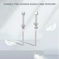 thumbnail image 4 of 50 Pcs Stainless Steel Handrail Railing Cable Tensioner Threaded Stud End Fitting For 1/8 Inch Cable Wire (50 Pack), 4 of 7