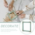 thumbnail image 4 of GOOHOCHY 2Pack Photo Frame Olive Green Resin Vintage Mini 4.3x4.3in Display Prop, 4 of 7