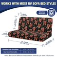 thumbnail image 7 of POLERO Furniture Protector Machine Washable Elastic Non Slip Bottom, Compatible with Camper RV RV Couch Covers(Christmas Bow Print), 7 of 7