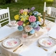 thumbnail image 5 of Garvee 30 Pcs Artificial Silk Flowers for Decoration, Colorful Faux Flower Bouquet, Realistic Floral Arrangement for Home Table Centerpieces, Wedding Party Decor & Mother's Day Gifts for Mom, Pastel, 5 of 8
