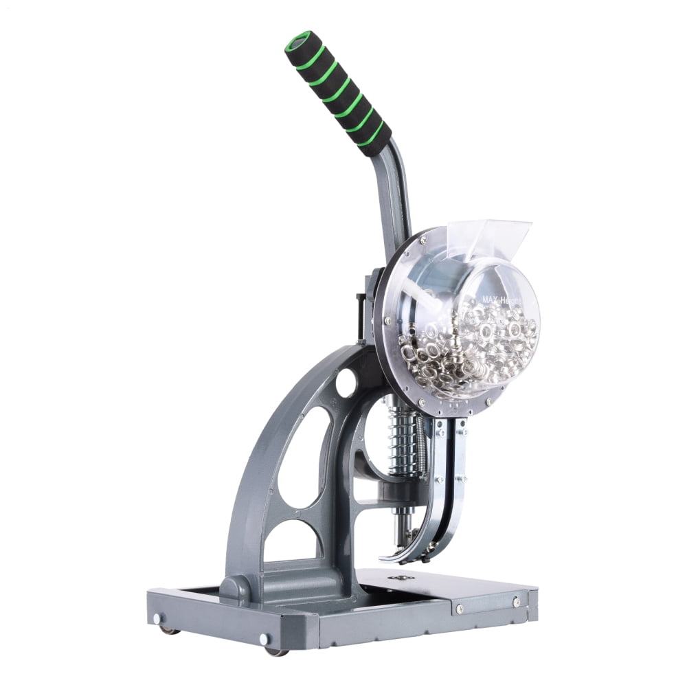 Xianers Hand Press Grommet Machine Industrial Eyelet Grommet Machine Heavy Duty Auto Refill Hand Press Punch Tool Industrial Eyelet Grommet Machine with 2000 Grommets Eyelets for Curtains gaudily