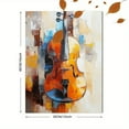 thumbnail image 3 of Abstract Violin Oil Painting Canvas Wall Art，Suitable for Living Room，Bedroom，Office，Dining Room，and Hallway Decoration., 3 of 8