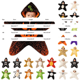 thumbnail image 3 of GiLiling Baby Cow Starfish Hooded Onesie for Boys Girls, Fleece Swaddle Jumpsuit, Infant Outfit Newborn Halloween Photo Prop Sleep Sack, 3 of 7
