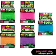 NeeDoh Nice Cube Glow - Green Glow Nice Cube, 1ct