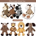 thumbnail image 2 of Set de peluches Elcoho Safari, 8 piezas, 25 cm, 2 of 7