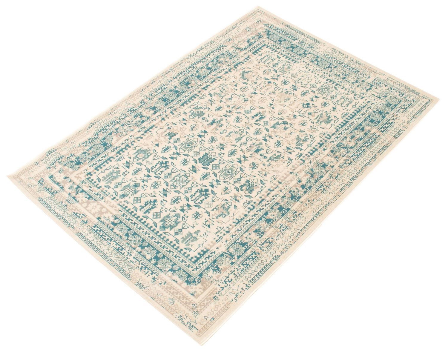 ECARPET Traditional Style Area Rug for Dining Room, Living Room and Bedroom Wilby Light Green