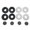 B, variant on Dvkptbk C54 Soft Tire Wheels Hub Cover Skin Kit for RC WPL MN JJRC Four-wheel Drive Car