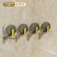thumbnail image 1 of TopLLC 4pc Punch-free Wall-mounted Bag Hook Door Back Storage Hanger Strong Seamless Hook Headphone Rack, 1 of 5