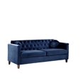 thumbnail image 2 of Uspridefurniture Latisha 79.5'' Velvet Square Arm Sofa,Blue, 2 of 5