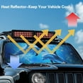 thumbnail image 5 of Uorisanigo Windshield Sunshade Fit for 2018-2025 Jeep Wrangler JL JLU & 2020-2025 Jeep Gladiator, Foldable Blue Dolphin Ocean Front Window Shade Sun Visor Protector Blocks UV Rays Keep Cool, 5 of 7