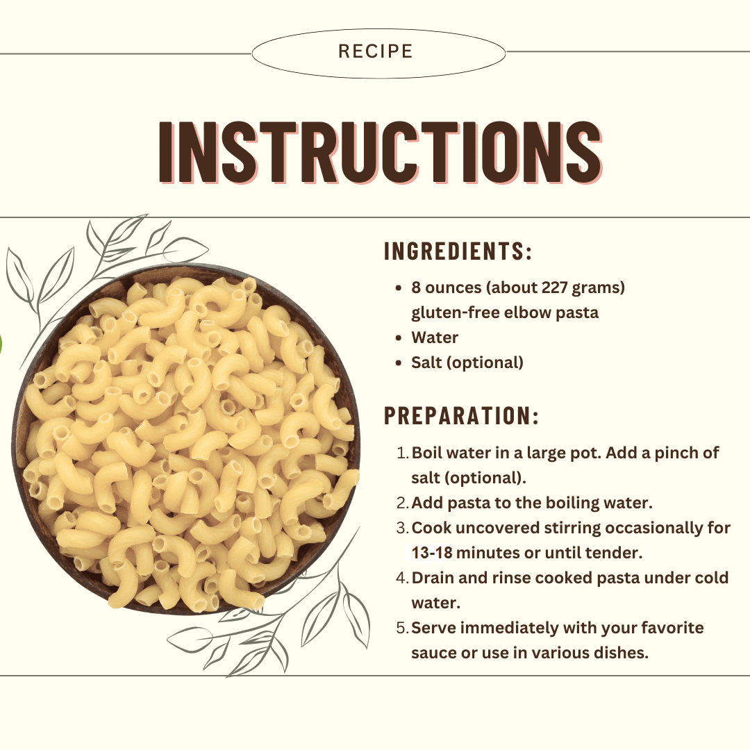 Pasta, Elbows 6/1LB BAGS Certified Gluten Free, USDA Organic & GMO Free,  Wheat & Corn-Free, Made w/3 Ingredients-Mountain High Organics