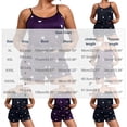 thumbnail image 4 of yillto Women's Plus Size Pajama Set 2 Piece Heart Print Lounge Cami Top and Elastic Waist Shorts Sleepwear, 4 of 5