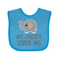 Inktastic My Daddy Loves Me Boys or Girls Baby Bib