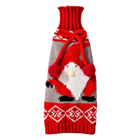 

Nomeni Christmas Wine Bottle Sets Christmas Ornaments Red Wine Bags Hotel Restaurant Holiday Dress Up Party Supplies