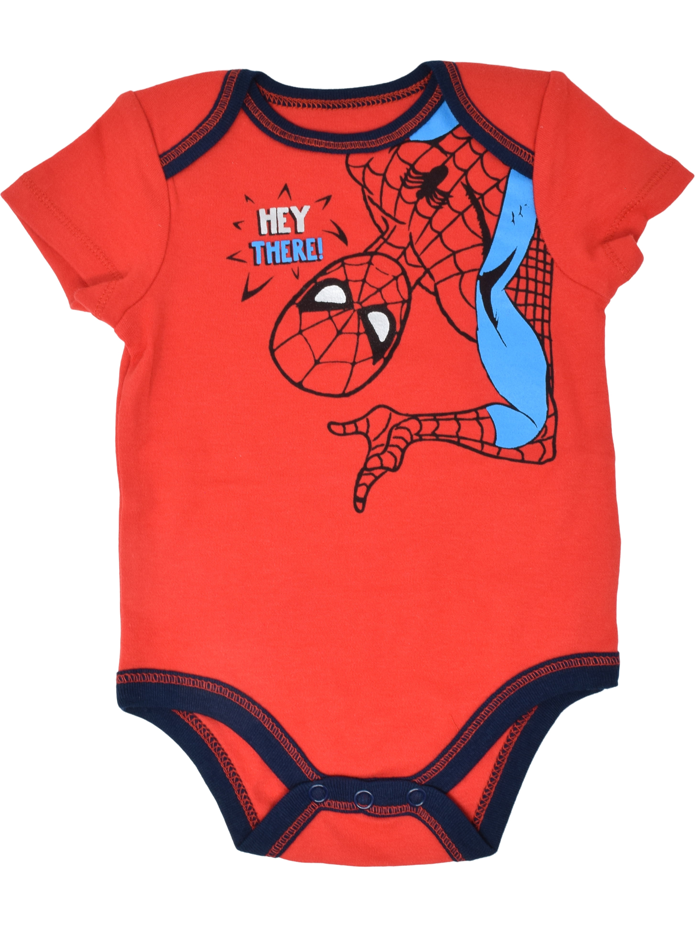 Marvel Spiderman Baby Boys 5 Pack Bodysuits 12 Months