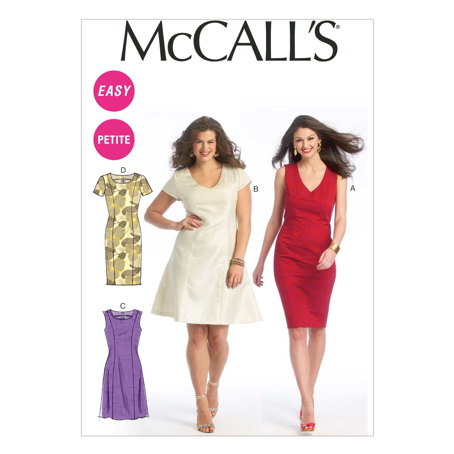 McCalls Misses Miss Petite Womens 