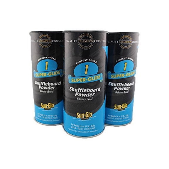 Sun-Glo 1 Speed Super Glide Shuffleboard Powder, 3-Pack
