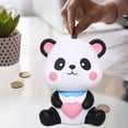 thumbnail image 2 of Esquirla Panda Sculpture Piggy Bank Cartoon Valentine's Day Ornament Child Money Save Bank Saving Money Box for New Year Souvenir Gift A, 2 of 7