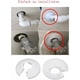 thumbnail image 3 of Rosace Radiateur Cache Tuyau pour Radiateur Chauffage Plomberie Couvercle de Trou Mural Sol 16 mm / 20 mm / 25 mm 24 piezas Triomphe (Blanco), 3 of 5