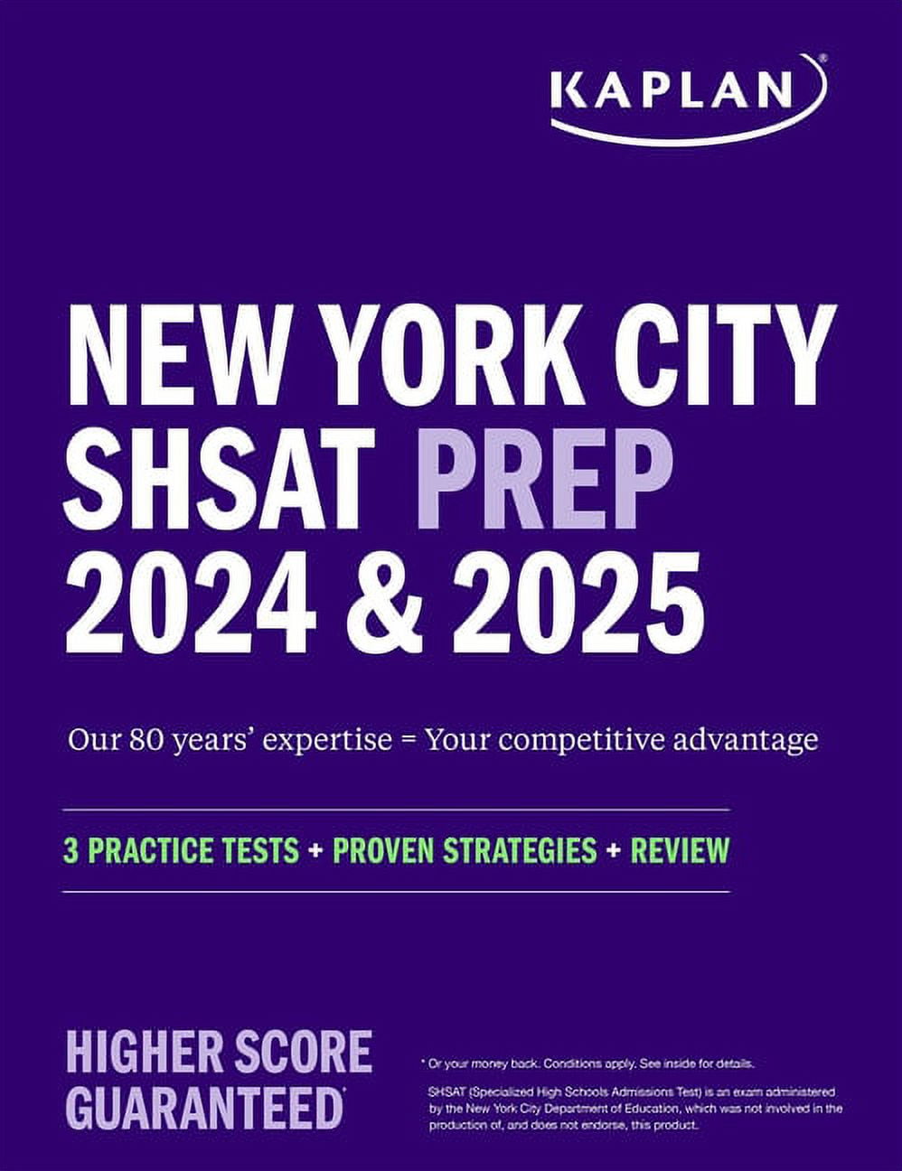 Kaplan Test Prep NY New York City Shsat Prep 2024 & 2025 3 Practice