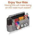 thumbnail image 3 of Trobo Car Organizer, Heavy Duty Hanging Backseat Organizers and Storage for Kids, Office Supplies, Snacks, Toys, Behind The Seat Caddy Holder with Large Pockets, Travel Accessories, Adjustable Strap, 3 of 7