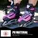 thumbnail image 5 of Patines 4 piezas Ruedas Reemplazo Reemplazable Alta Elasticidad Maleta Rosa Pu Niño Niño, 5 of 6