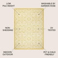 thumbnail image 2 of JONATHAN Y SANTA MONICA 3 x 5 Area Rug, Madrid Vintage Filigree Textured Weave - Cream/Yellow, SMB107D-3, 2 of 2