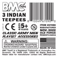 thumbnail image 5 of Tipis indios clásicos Toy BMC, 3 unidades, color canela, 13 x 8 cm, 5 of 5