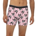 thumbnail image 2 of Picia French Bulldog Pattern Men's Athletic Long Leg Briefs , Performance Stretch Underwear，Moisture-Wicking, 2 of 7