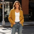 thumbnail image 2 of ZIXKCGDSE Womens Cardigan Fall Knit Sweater Button Down Coat Business Casual Travel Outfits Size 3XL, 2 of 3
