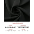 thumbnail image 6 of DARING DIVA Long Sleeve Pleated Crew Neck Belted A-Line Dress S Black, 6 of 6
