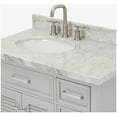 thumbnail image 7 of Ariel D037SLCWOVOGRY Kensington 37" Free Standing Single Oval Basin Vanity Set - Grey, 7 of 7