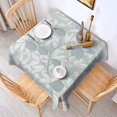 thumbnail image 2 of Floral Square Tablecloth 52x52in(132x132cm) – Waterproof Polyester Printed Table Cover, Wrinkle Resistant & Washable for Kitchen Dining Picnic Party Decor, Thanksgiving,Christmas, Spring,Flower, 2 of 6